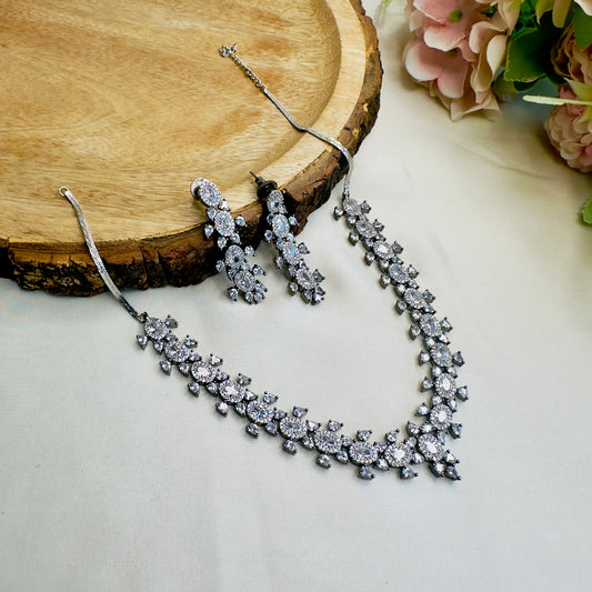 3A CZ short Necklace Set