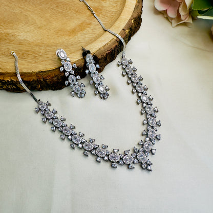 3A CZ short Necklace Set