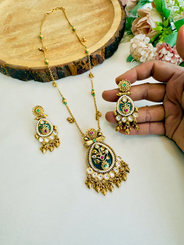 Rajwadi Pendant Set