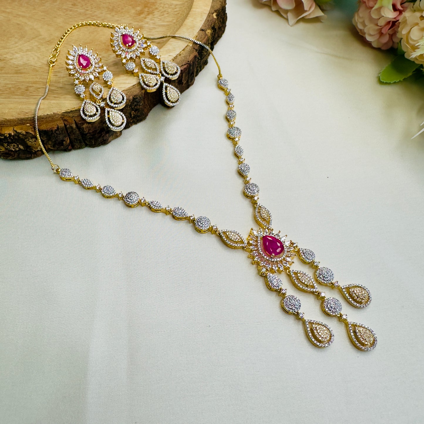 Ganga Jamuna Delicate Necklace