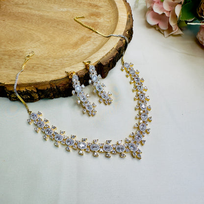 3A CZ short Necklace Set