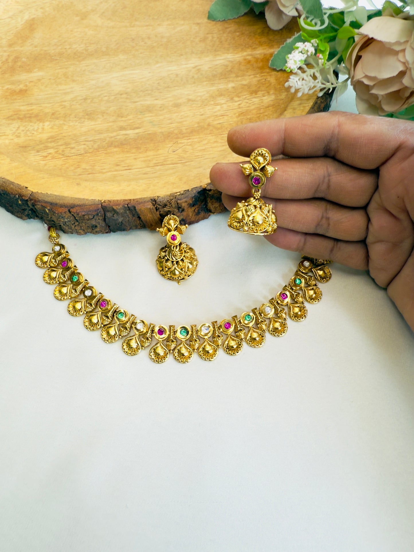 Sorowski Rajwadi Sleek Necklace Set