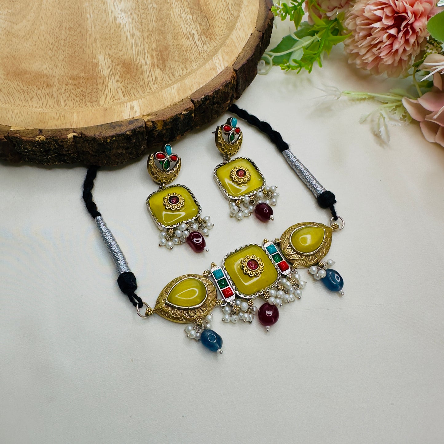 Monalisa Stone Choker Set