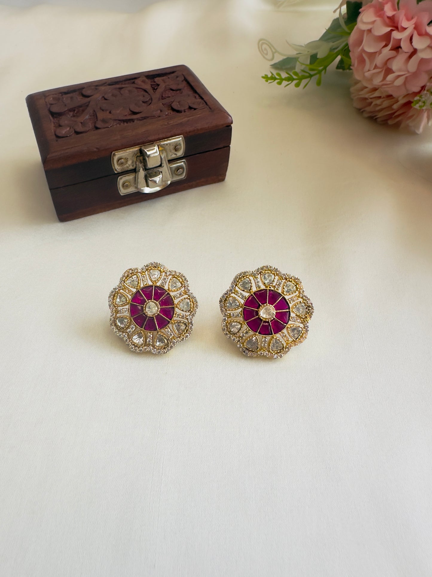 Jadau AD studs Earrings