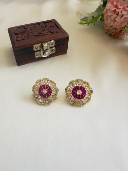 Jadau AD studs Earrings
