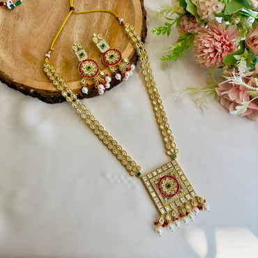 Reverse AD Long Necklace Set