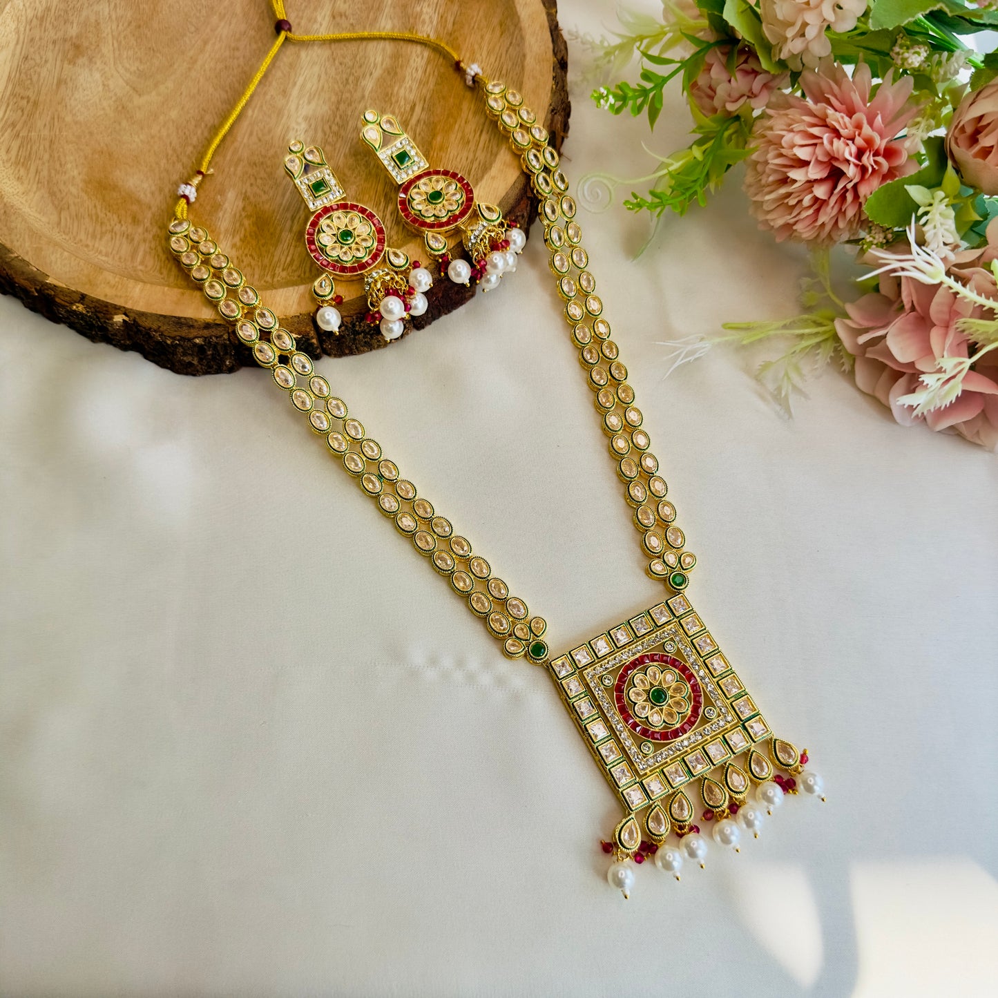 Reverse AD Long Necklace Set