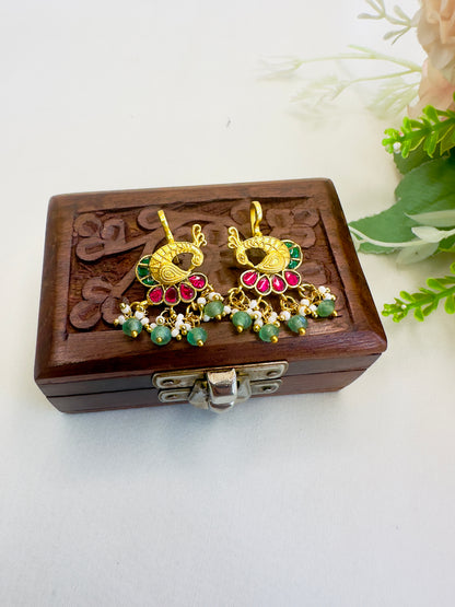 Peacock Jadau Bugadi Earrings