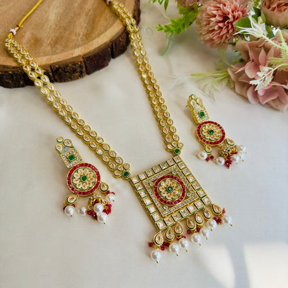 Reverse AD Long Necklace Set