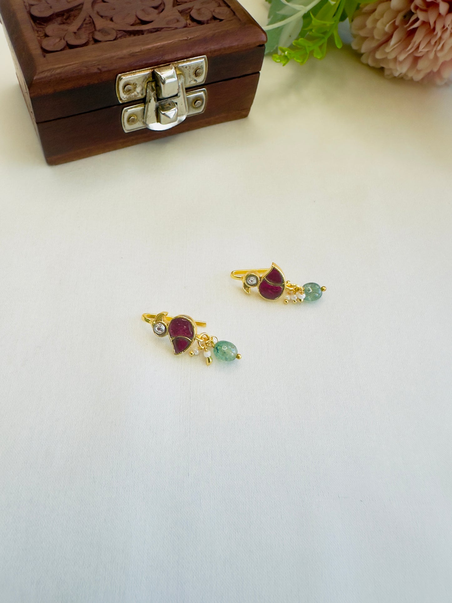 Bird Motif Bugadi Earrings