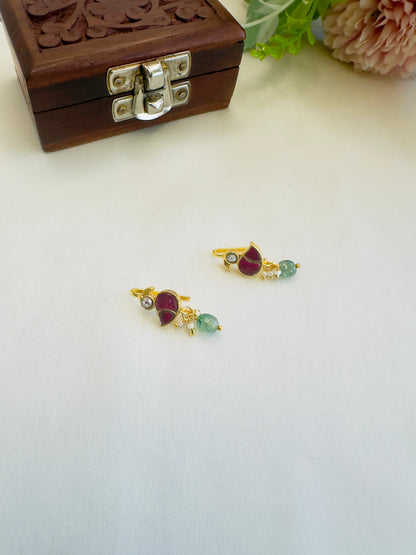Bird Motif Bugadi Earrings