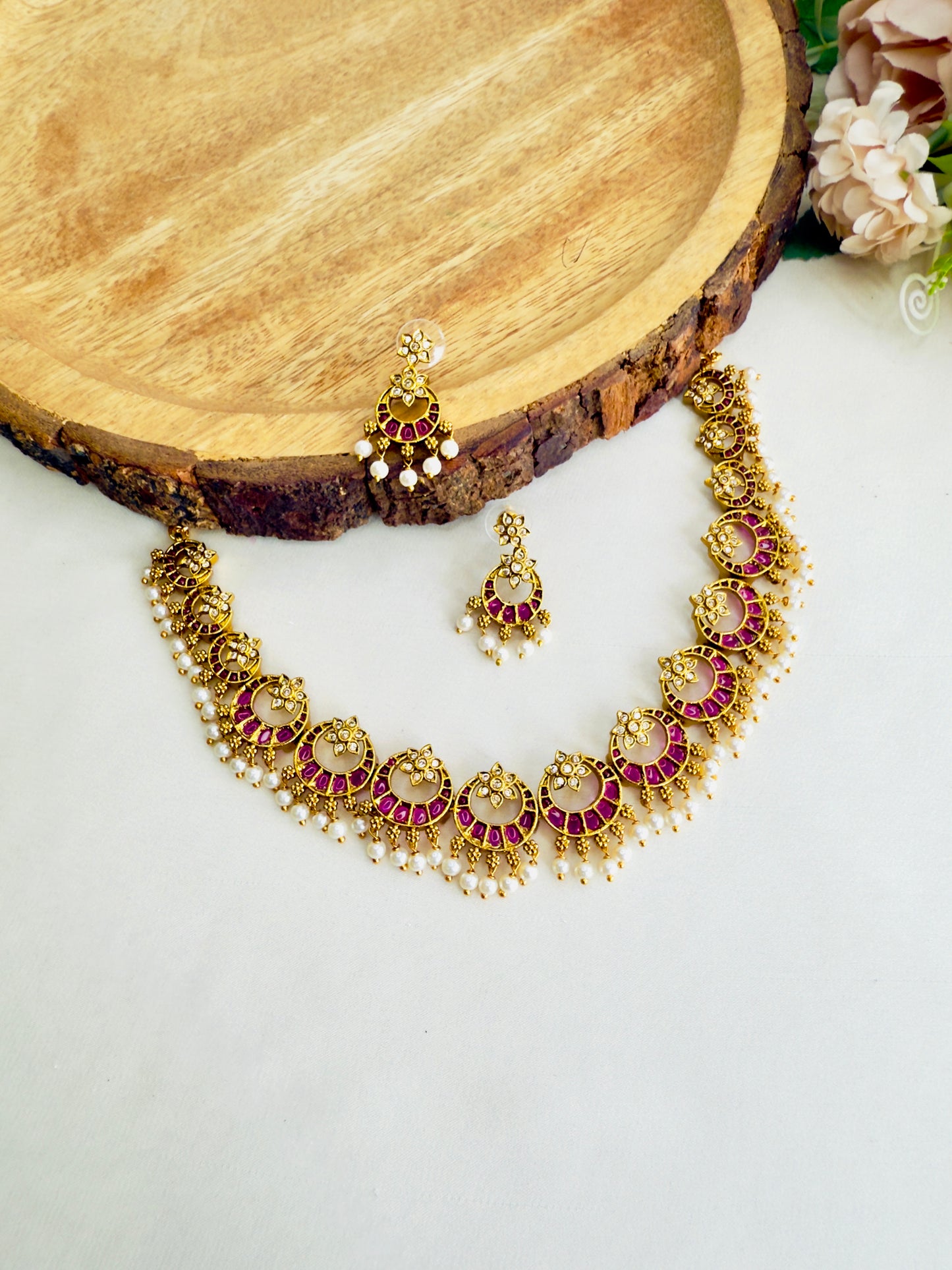 Chandbali Necklace Set
