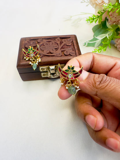 Multicolor Chand Jadau Bugadi