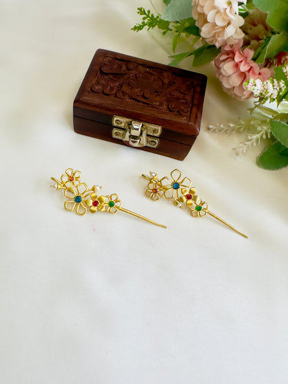 Flower Design Pin Bugadi