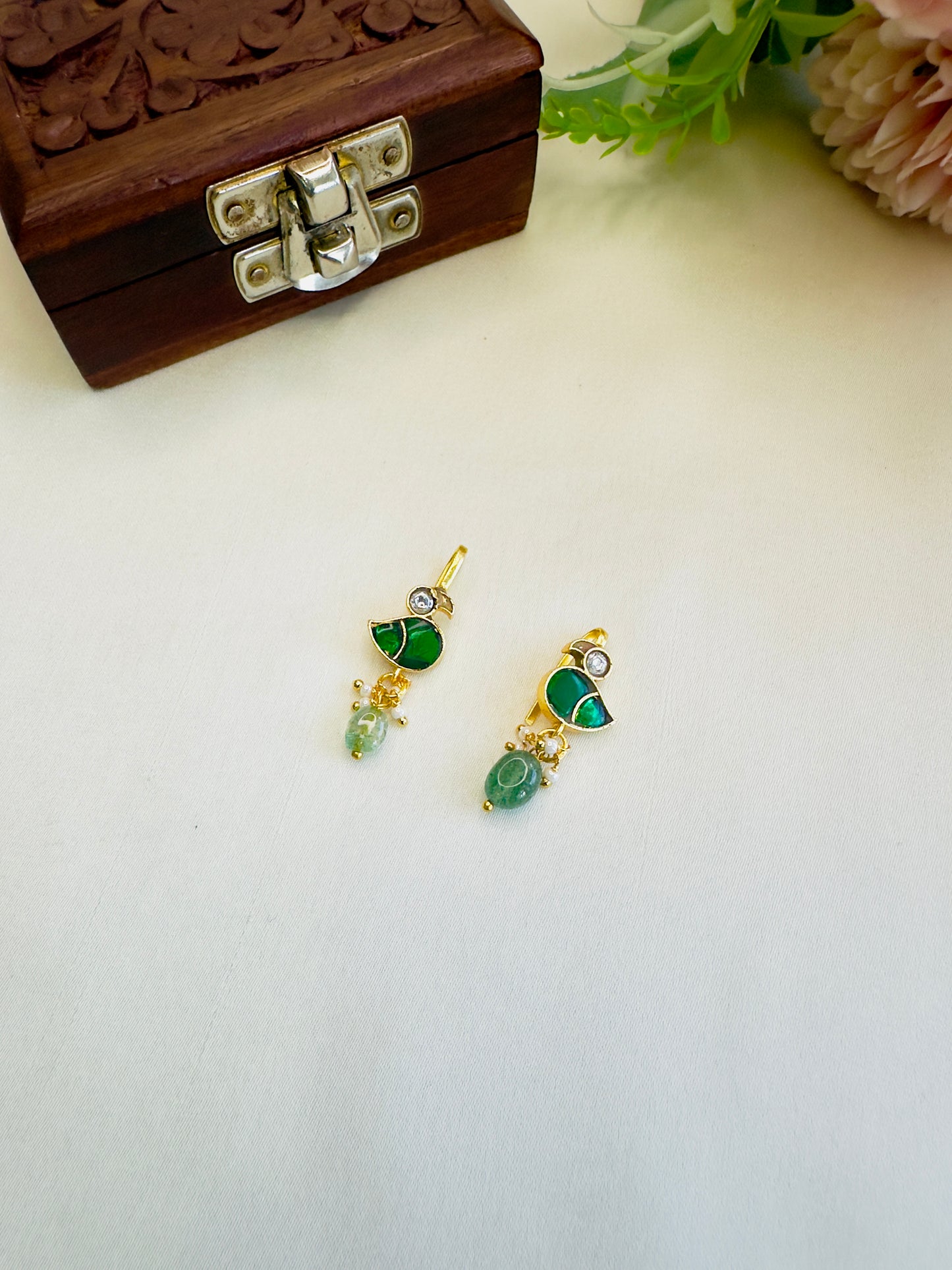 Bird Motif Bugadi Earrings