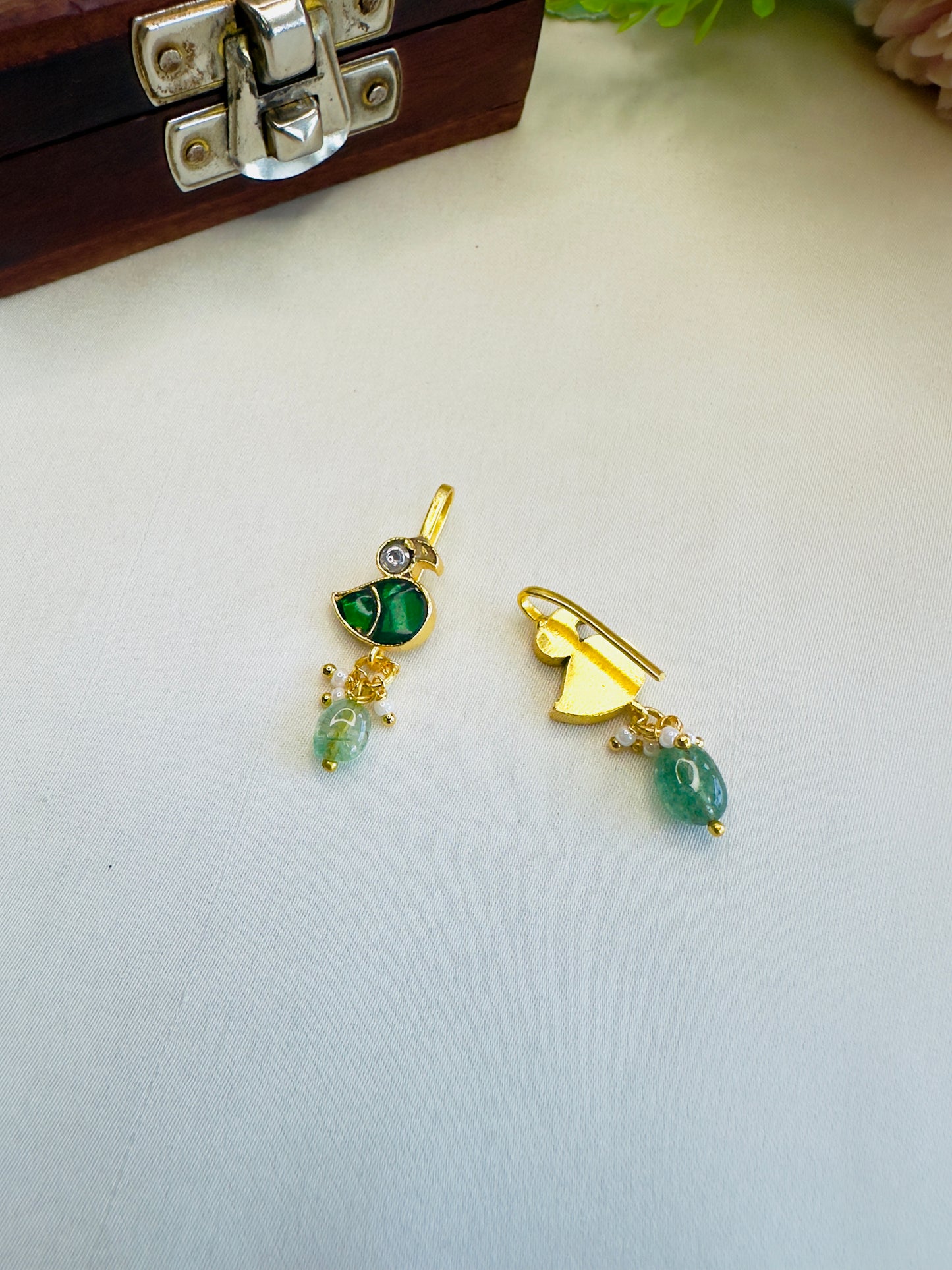 Bird Motif Bugadi Earrings