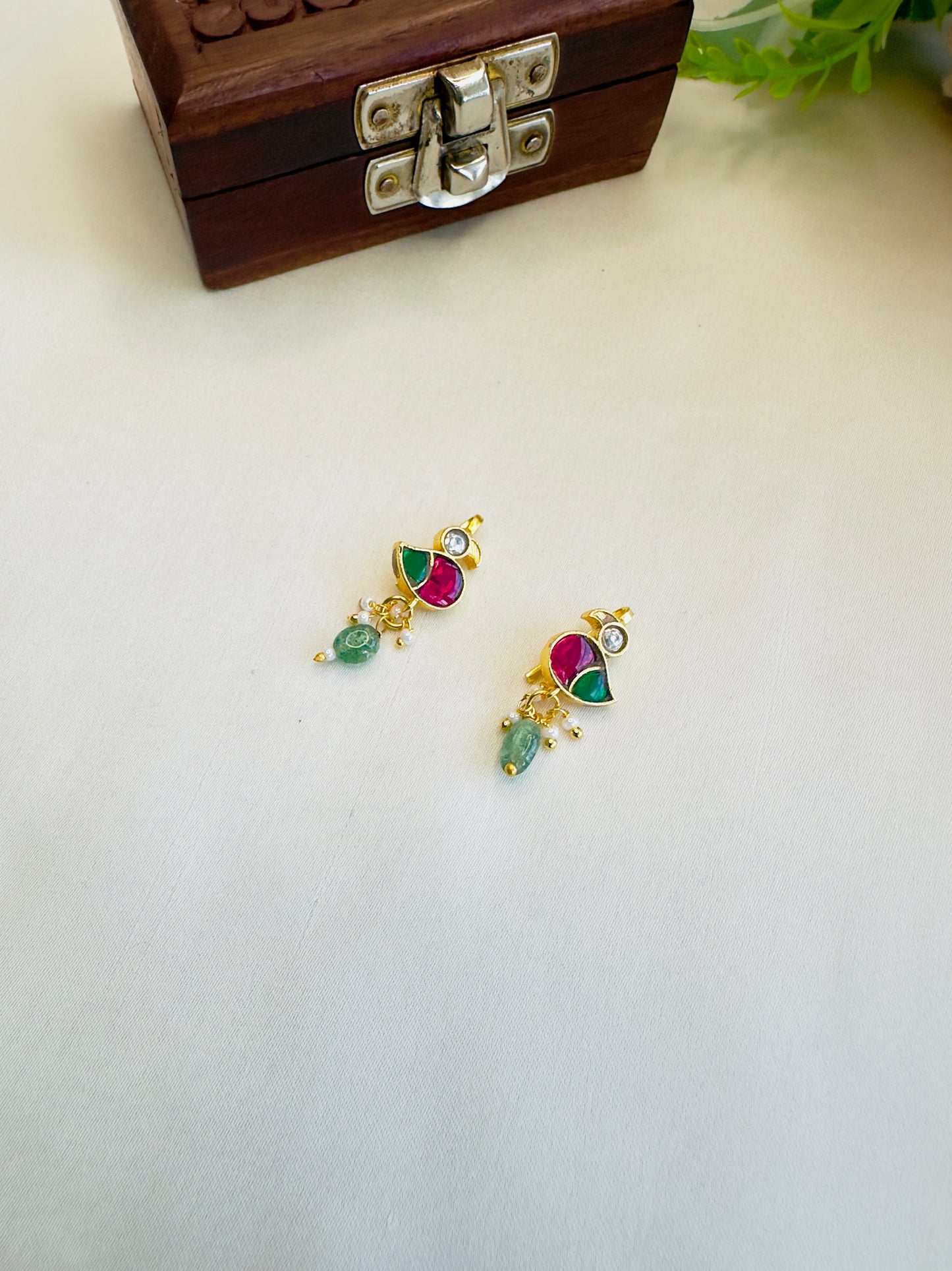 Bird Motif Bugadi Earrings