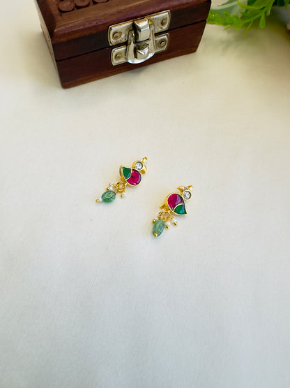 Bird Motif Bugadi Earrings