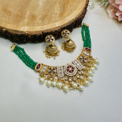 Rajwadi Sleek Necklace Set