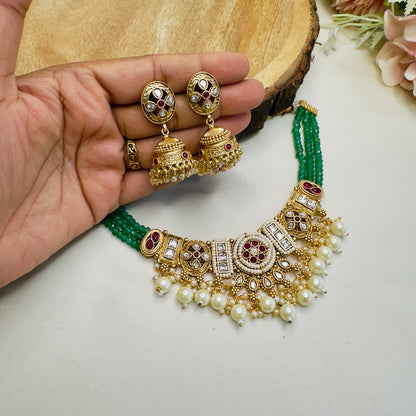 Rajwadi Sleek Necklace Set