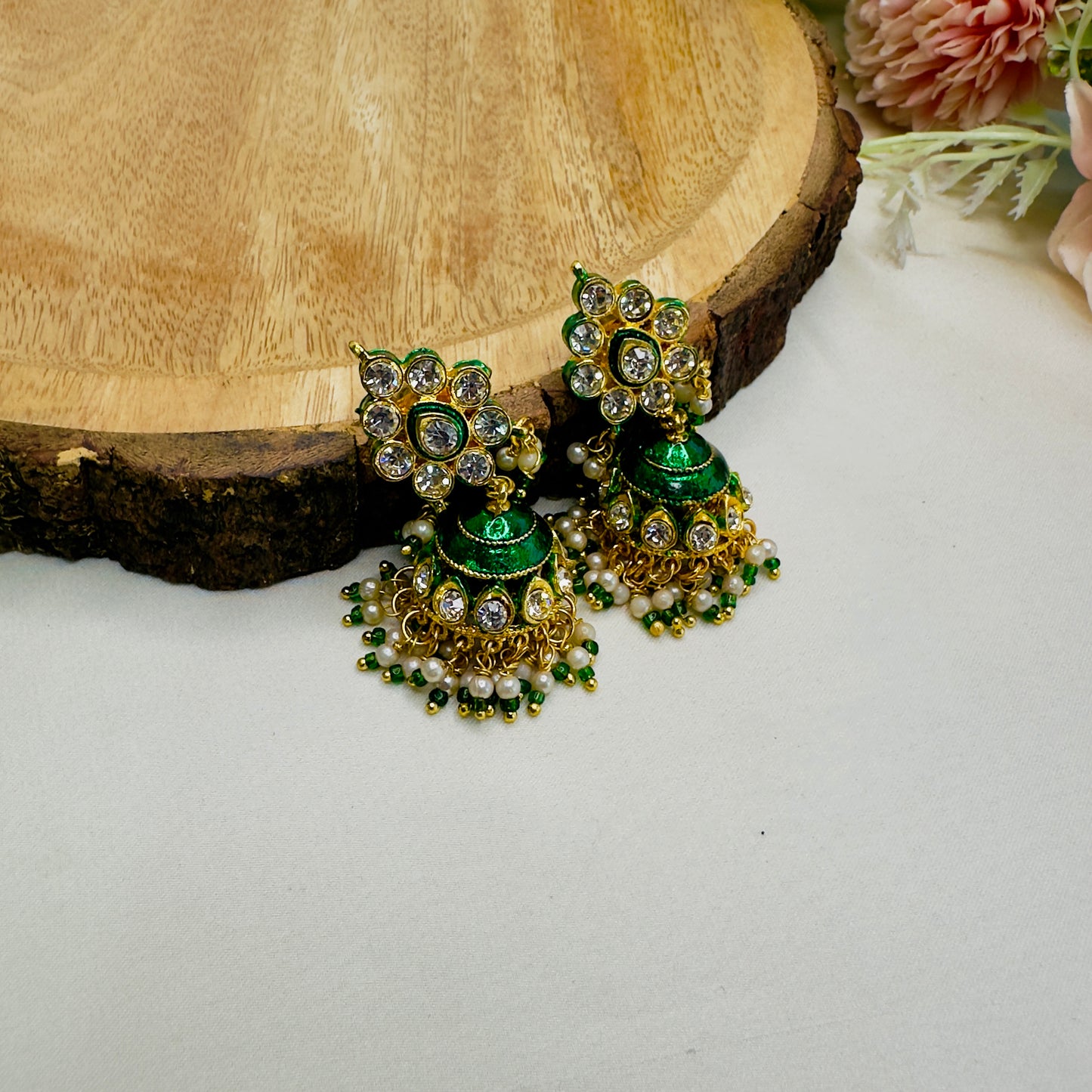 Bikaneri Kundan Stones Earrings