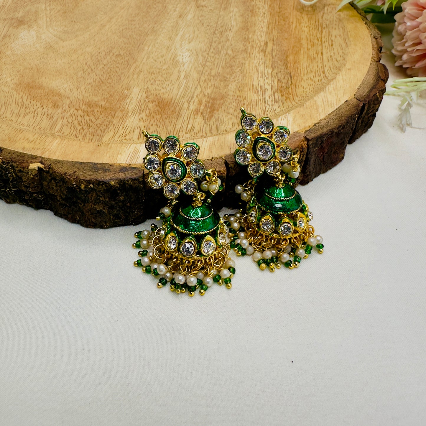 Bikaneri Kundan Stones Earrings