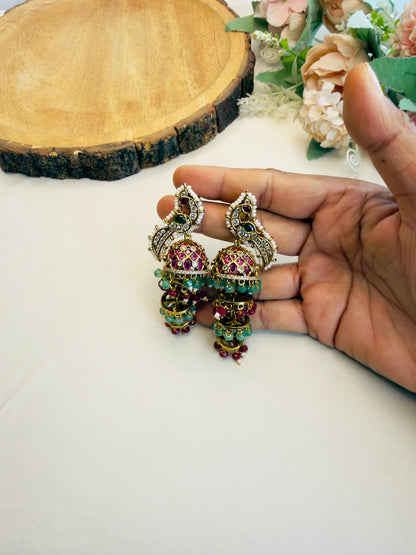 Multilayer Jhumki Earrings