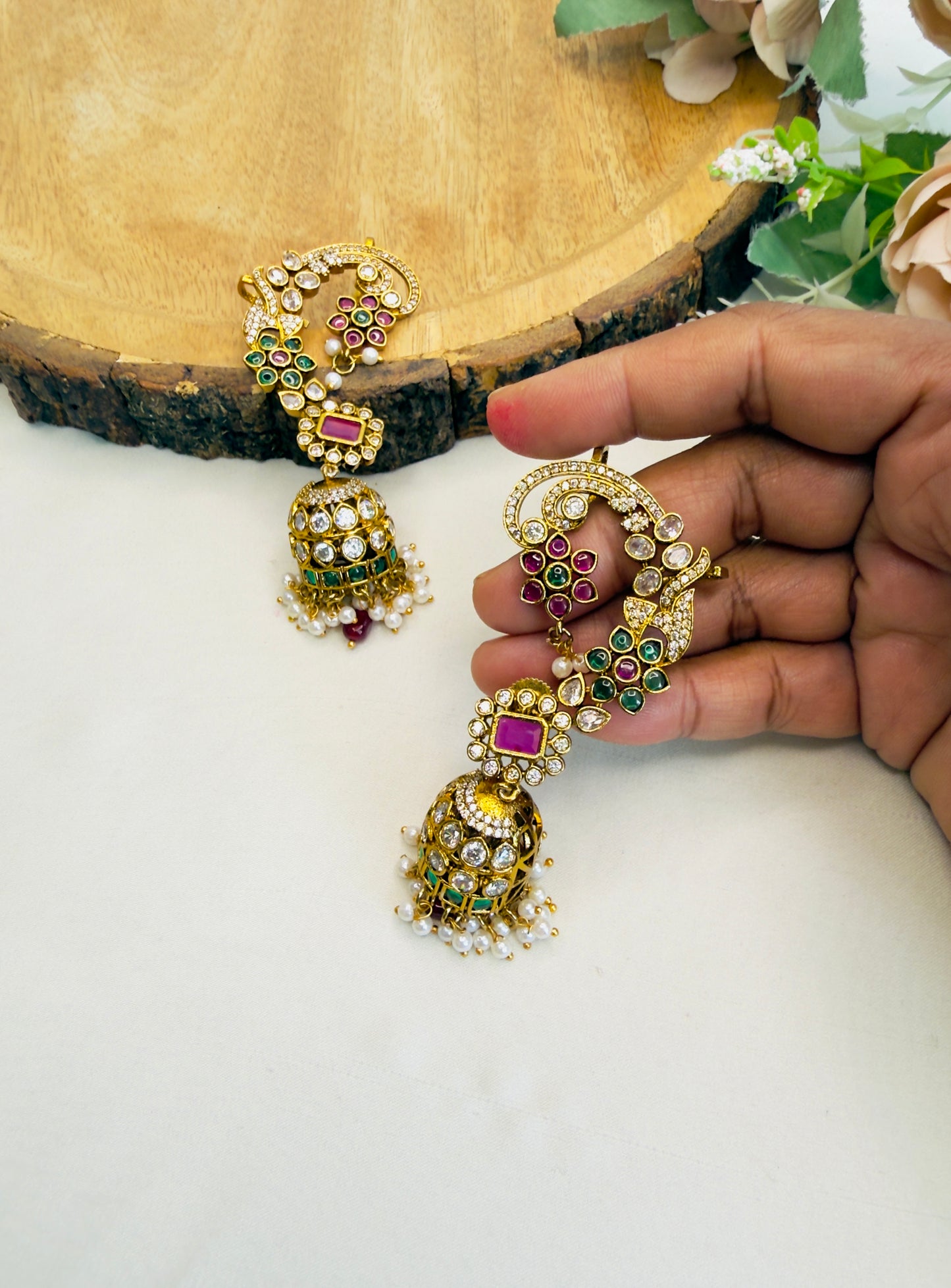 Mehandi Polish Multicolor Ear cuff