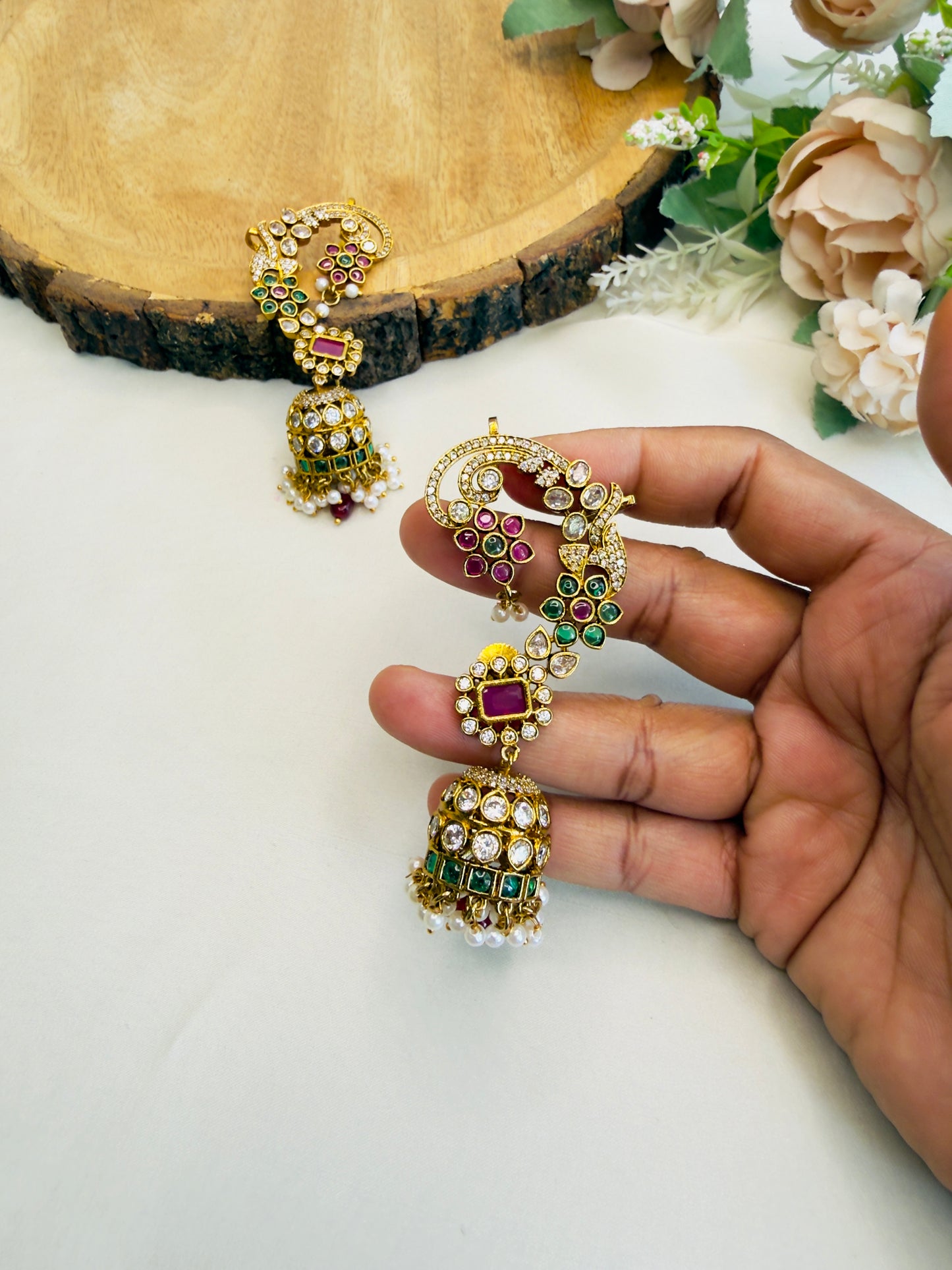 Mehandi Polish Multicolor Ear cuff