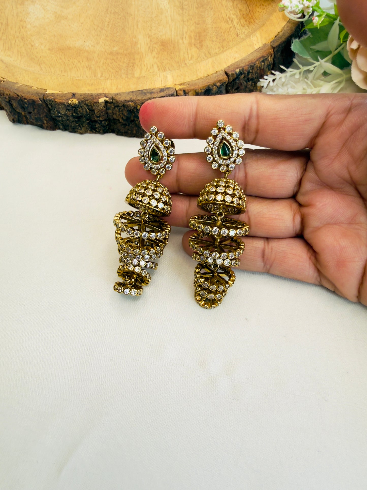 Seven Layer Jhumka Earrings