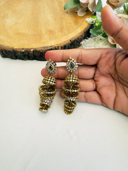 Seven Layer Jhumka Earrings