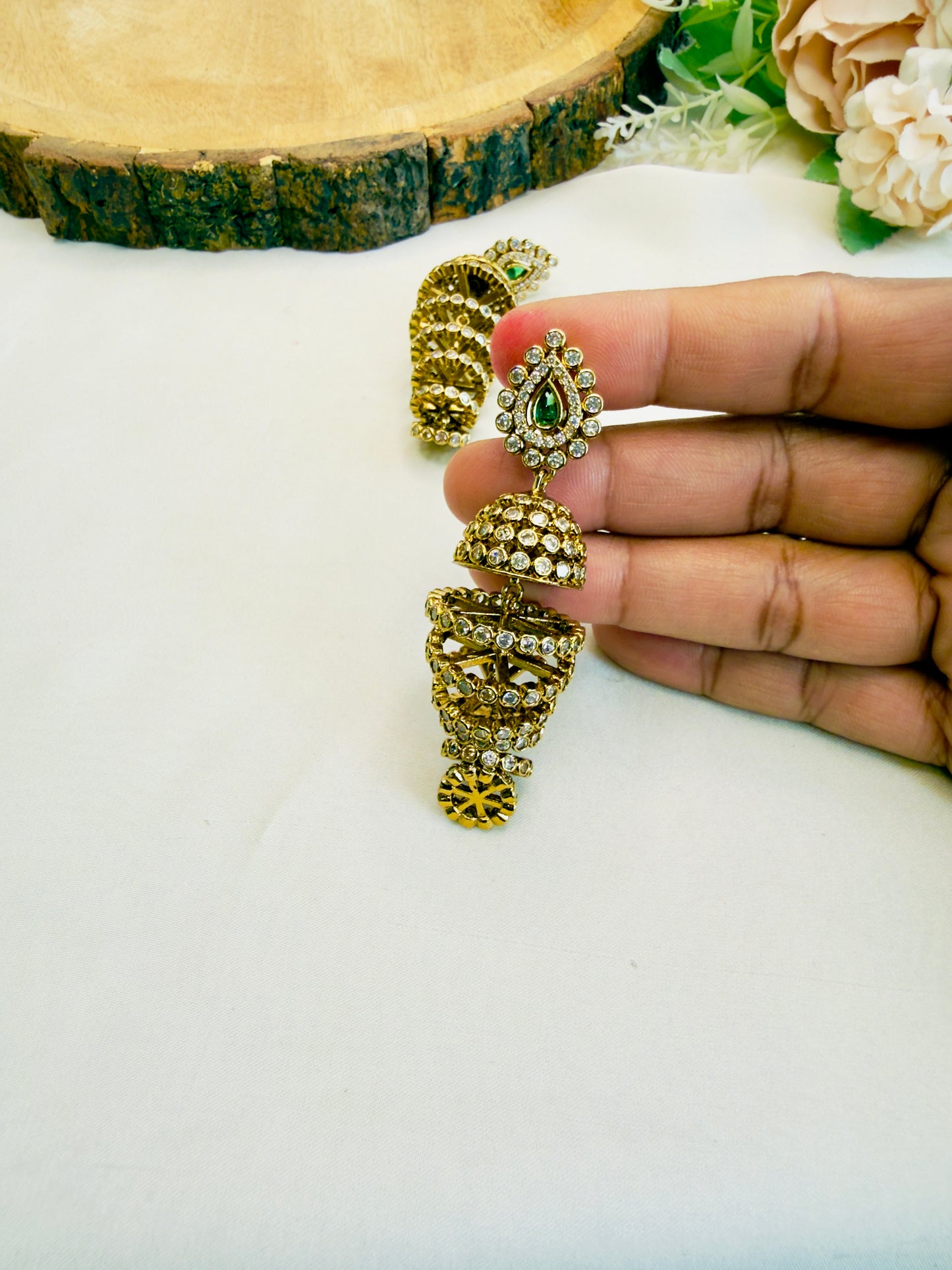Seven Layer Jhumka Earrings