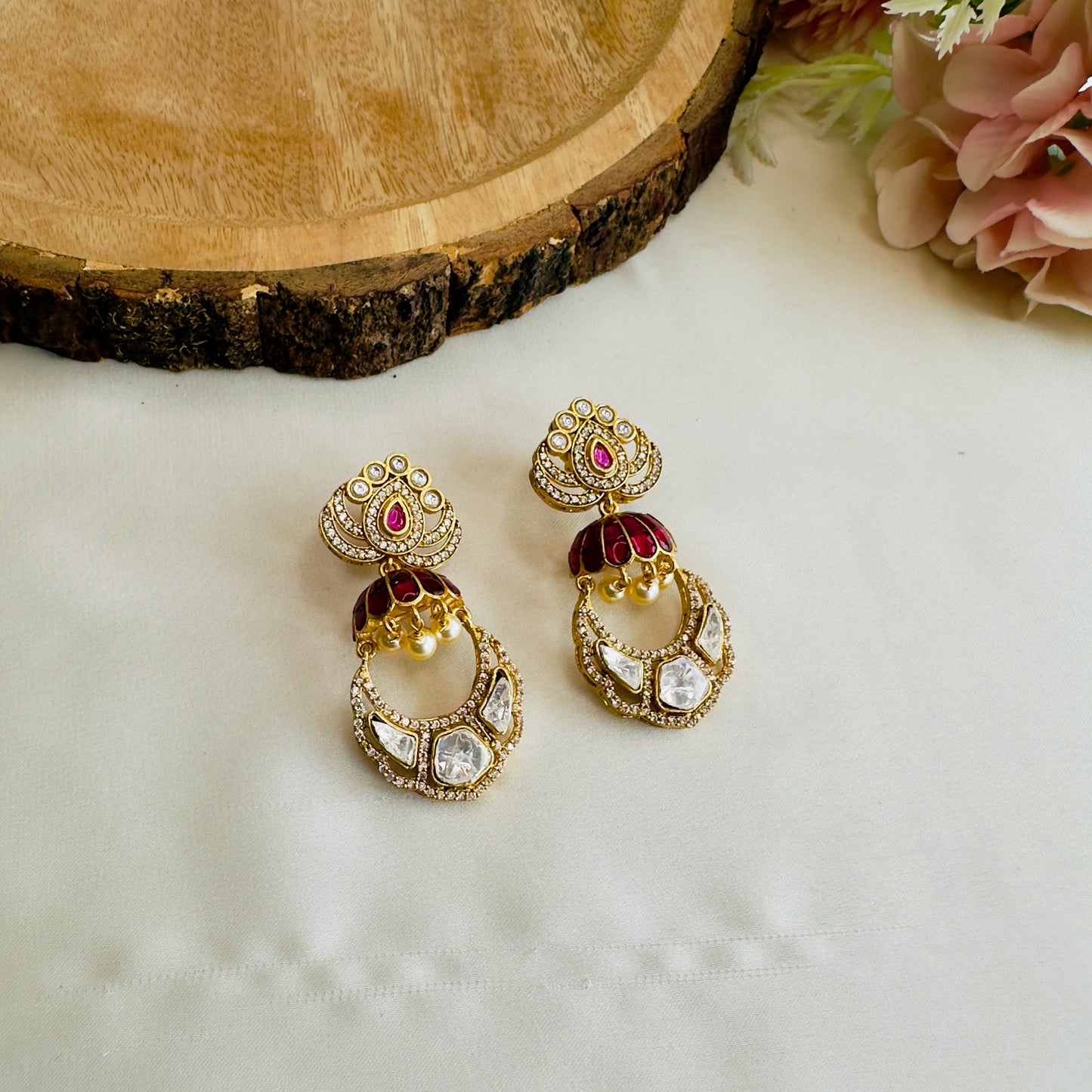 Jadau Moissanite Earrings