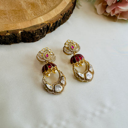 Jadau Moissanite Earrings