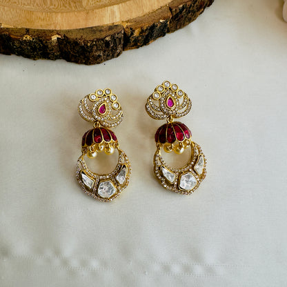 Jadau Moissanite Earrings