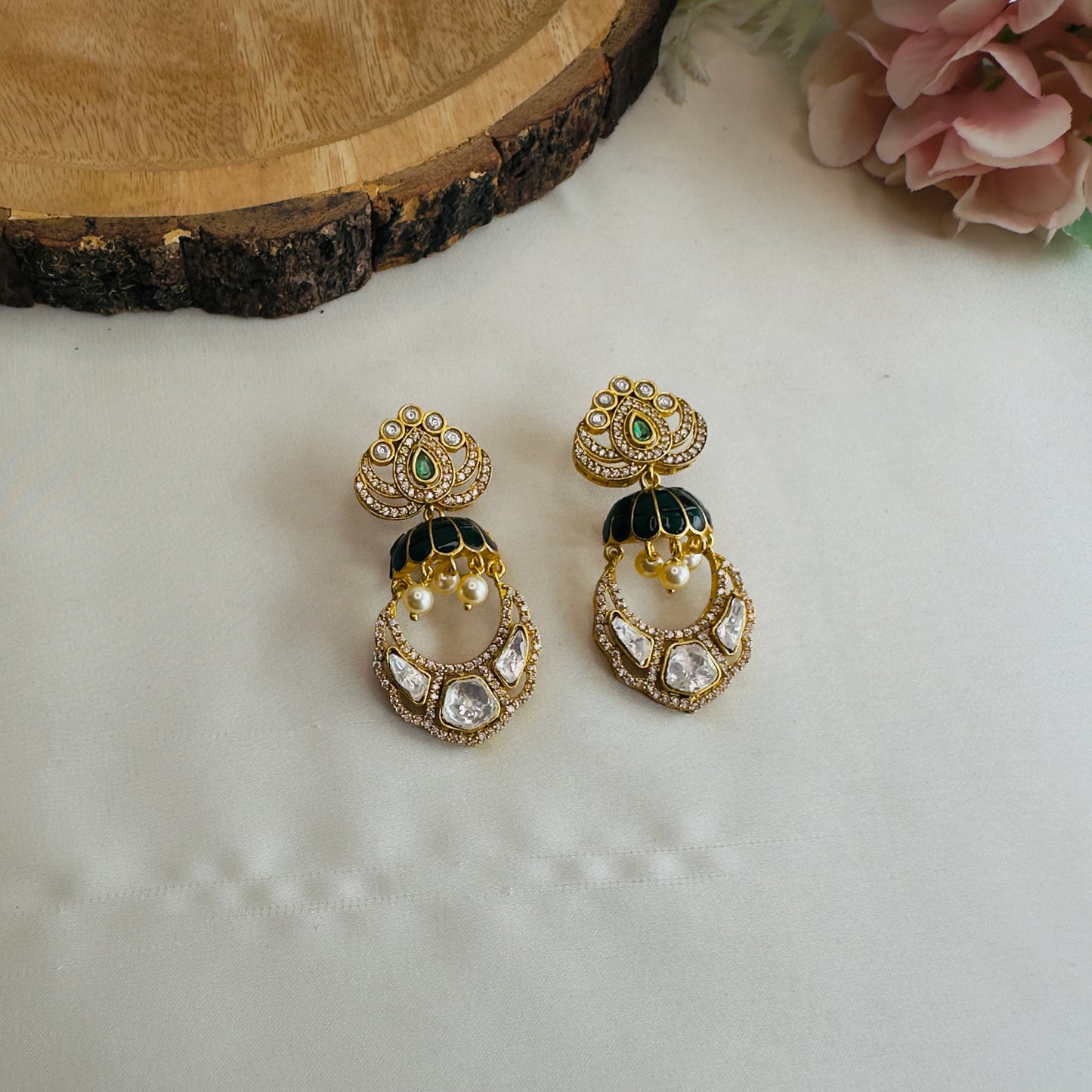 Jadau Moissanite Earrings