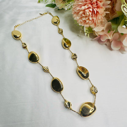 18K Gold Plated Unshaped Golden Beads chain