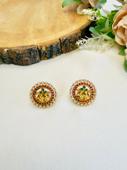 Peacock Stud Earrings