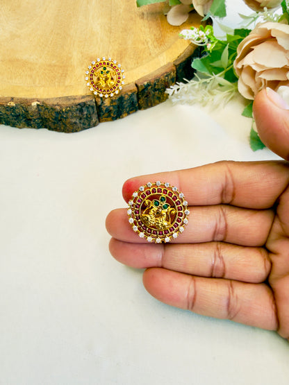 Peacock Stud Earrings