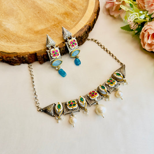 Pachi Kundan Choker Set