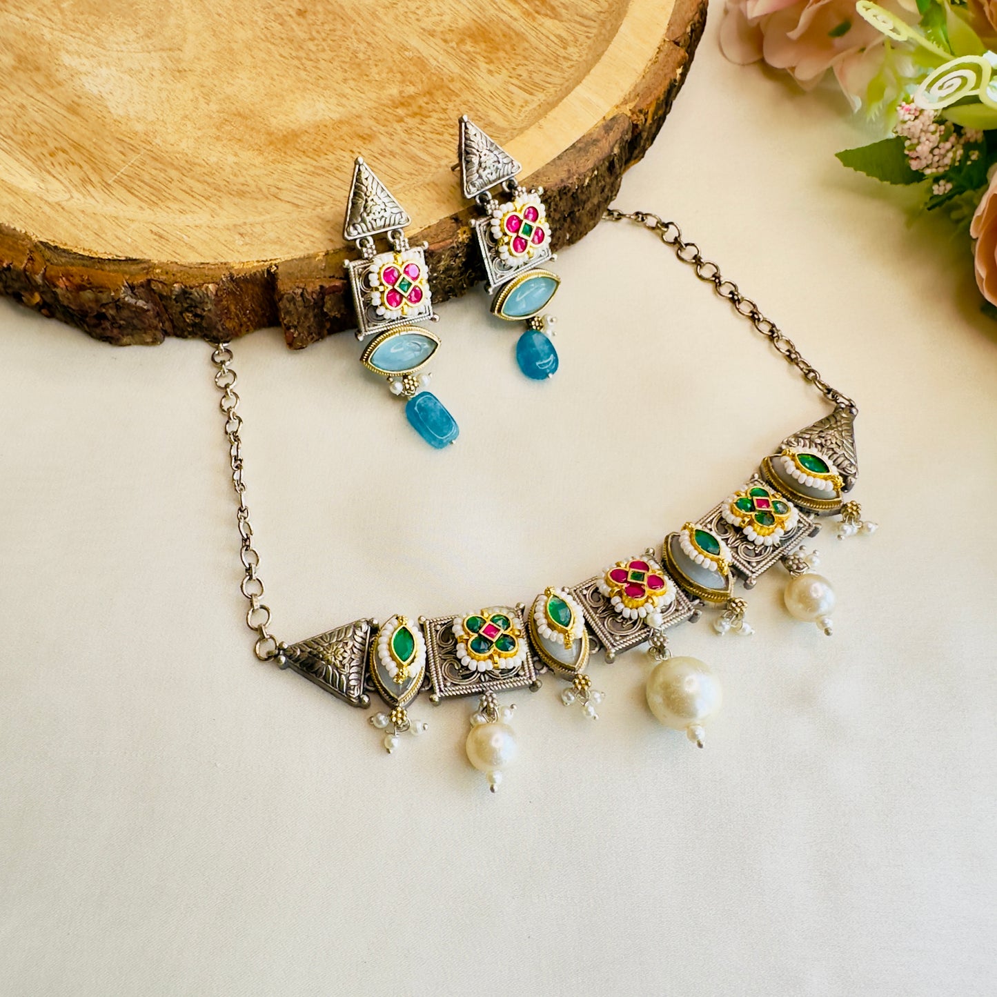 Pachi Kundan Choker Set