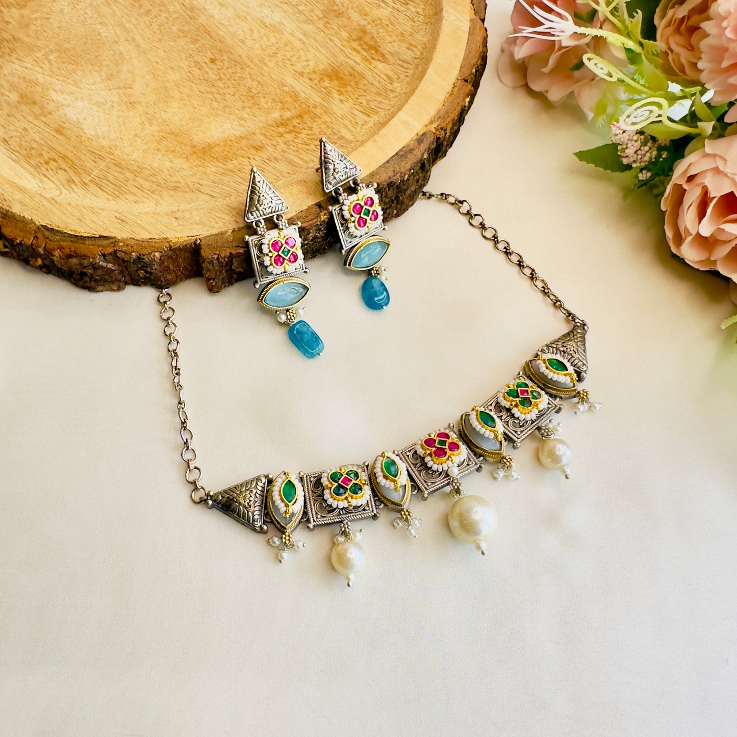 Pachi Kundan Choker Set