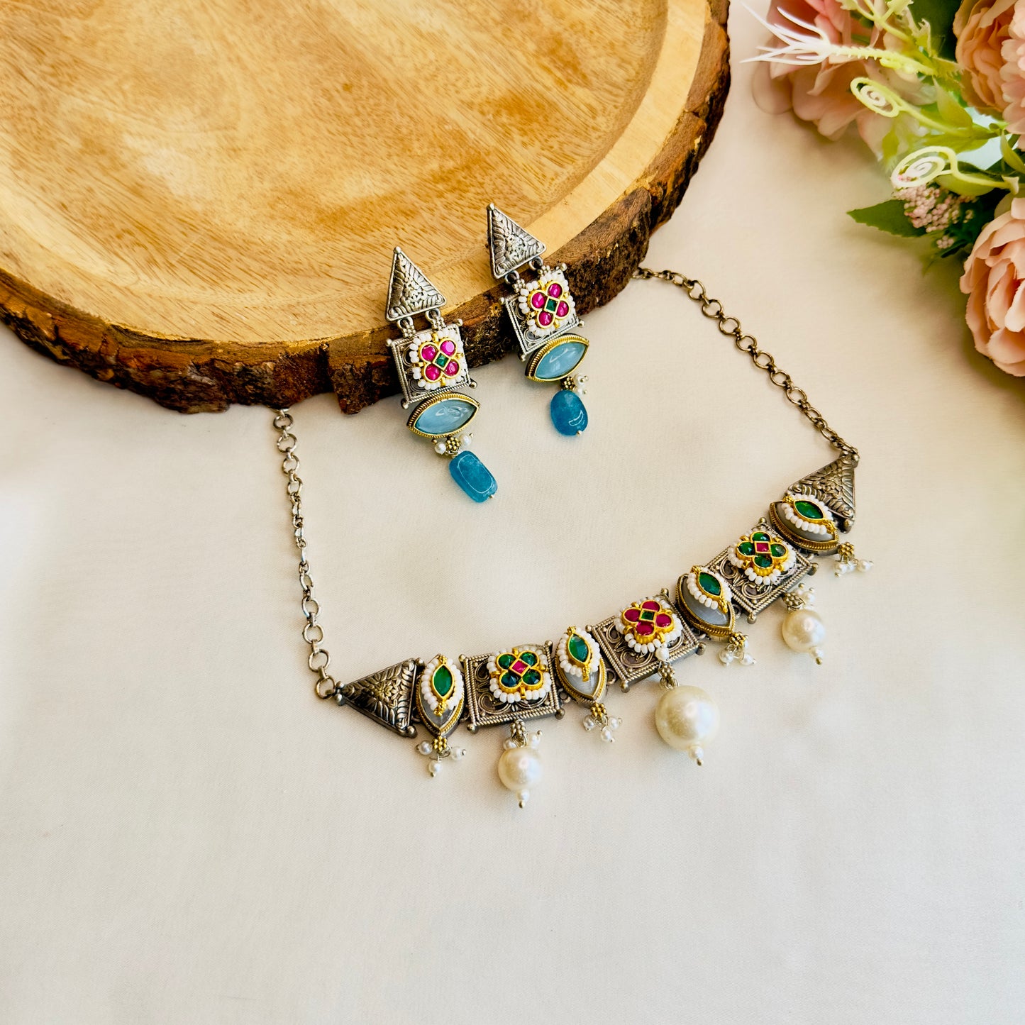 Pachi Kundan Choker Set