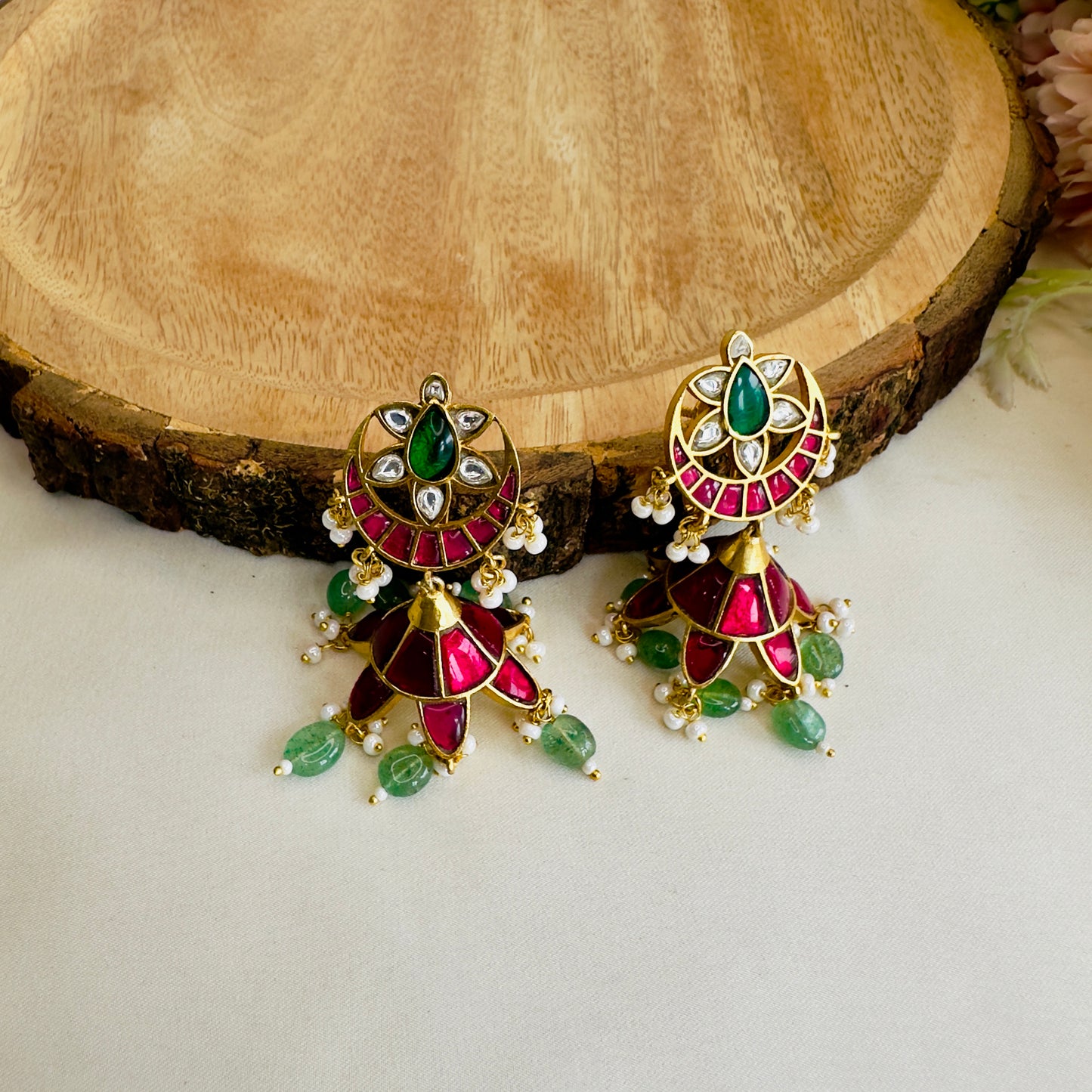 Chandbali Jhumki Earrings