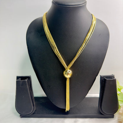 18K Gold Plated Long multilayer Chain