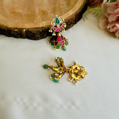 Chandbali Jhumki Earrings