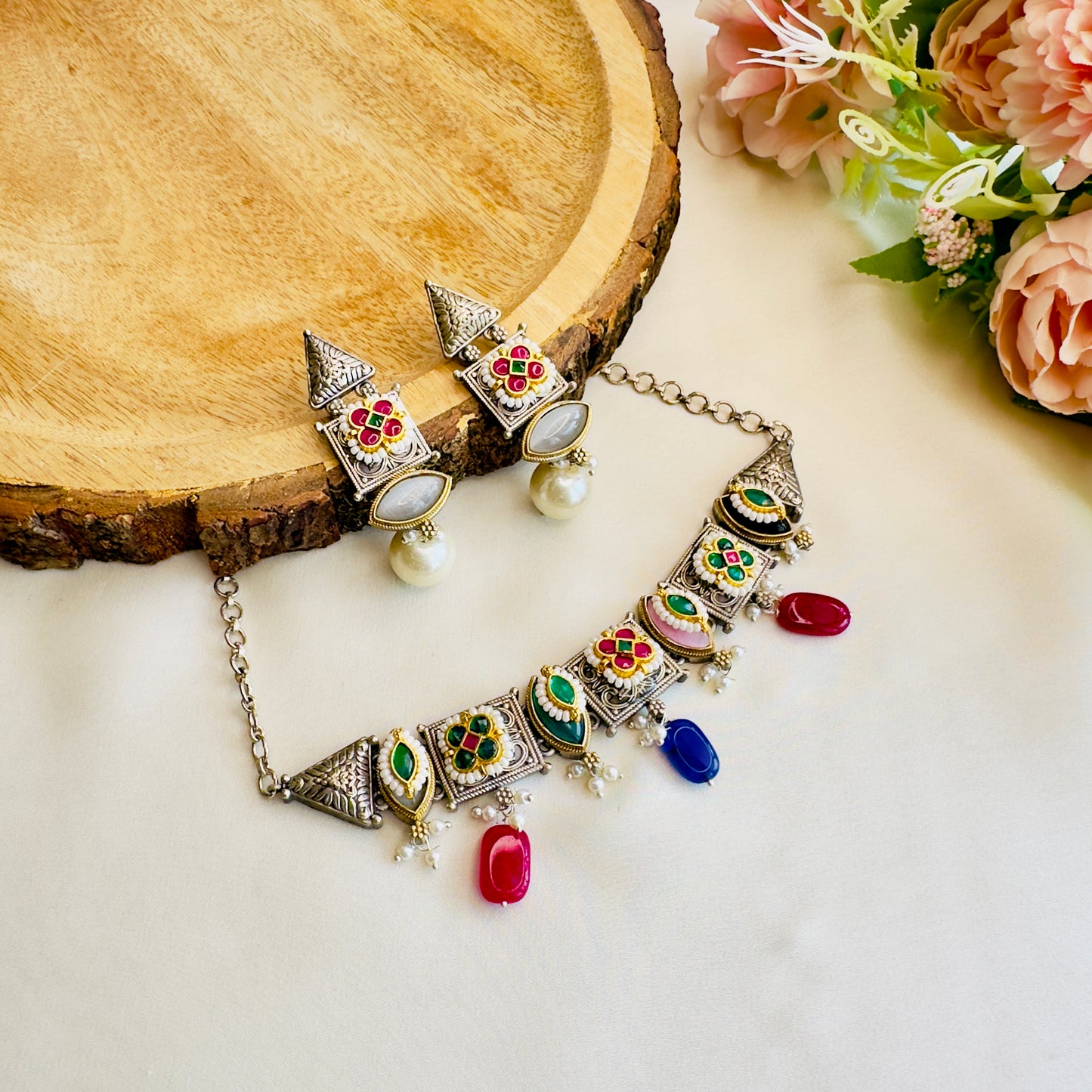 Pachi Kundan Choker Set