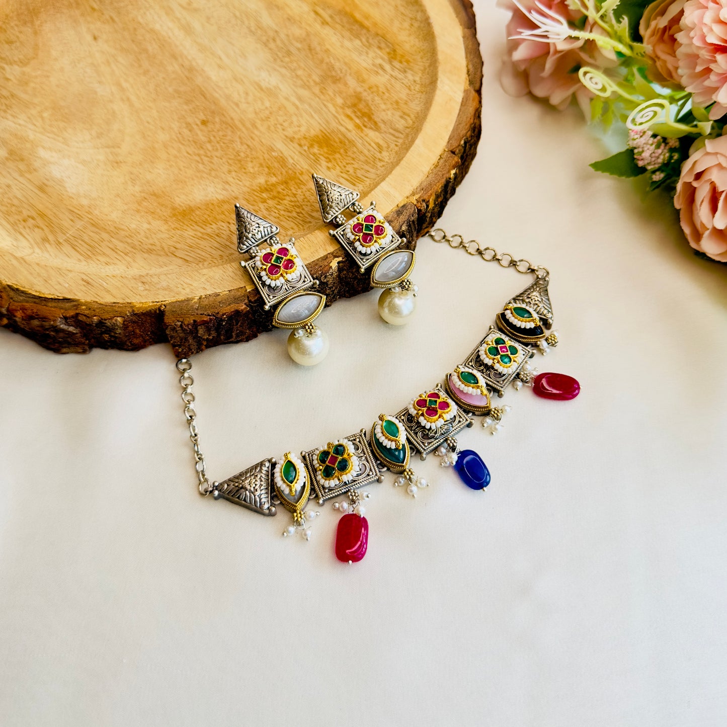 Pachi Kundan Choker Set