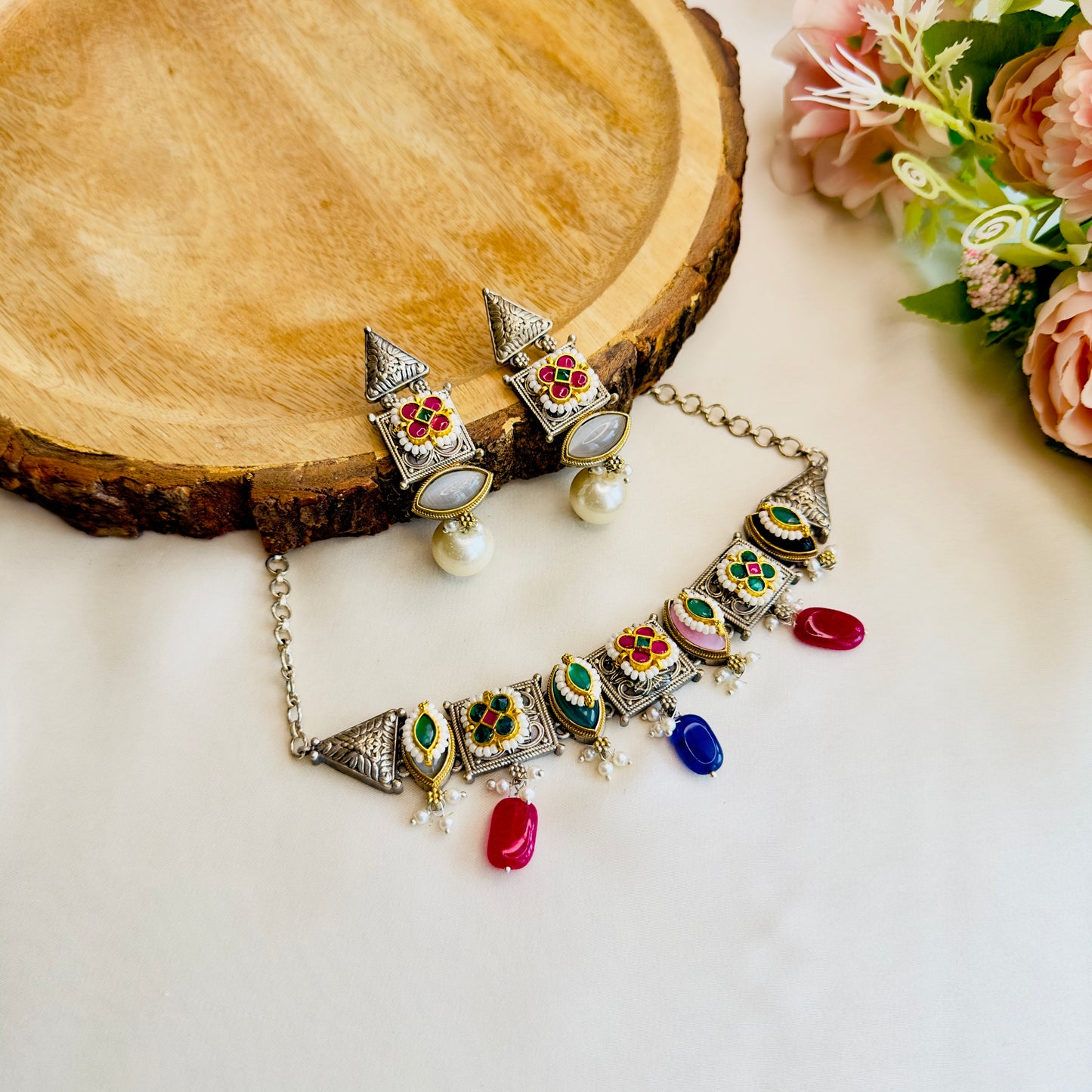 Pachi Kundan Choker Set