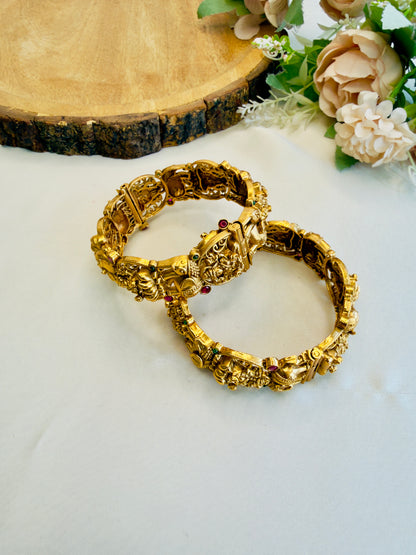 Lakshmi ji Motif Bangles